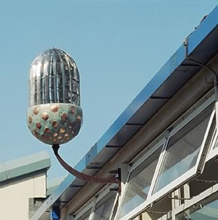 acorn cylinder turns in the wind 